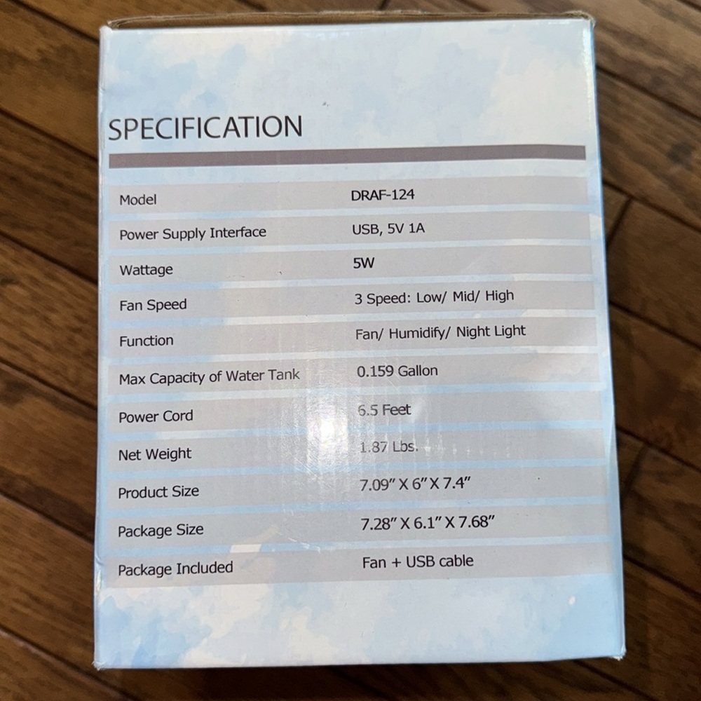 New Portable Air Conditioners 3-IN-1 Mini Air Conditioner w/ 3-Level Humidifier - Picture 2 of 4